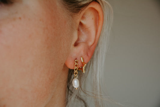 Étoile - Boucles d'oreilles - Plaqué