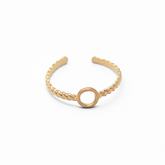 Little Circle - Ring - Edelstahl - Verstellbar