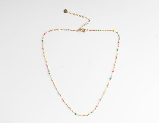 Multicoloured Dot - Collar - Acero inoxidable