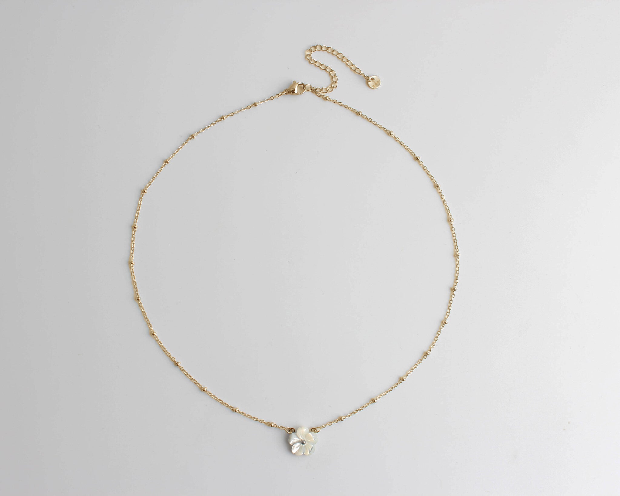 Fleur de coquillage - Collier - Acier inoxydable