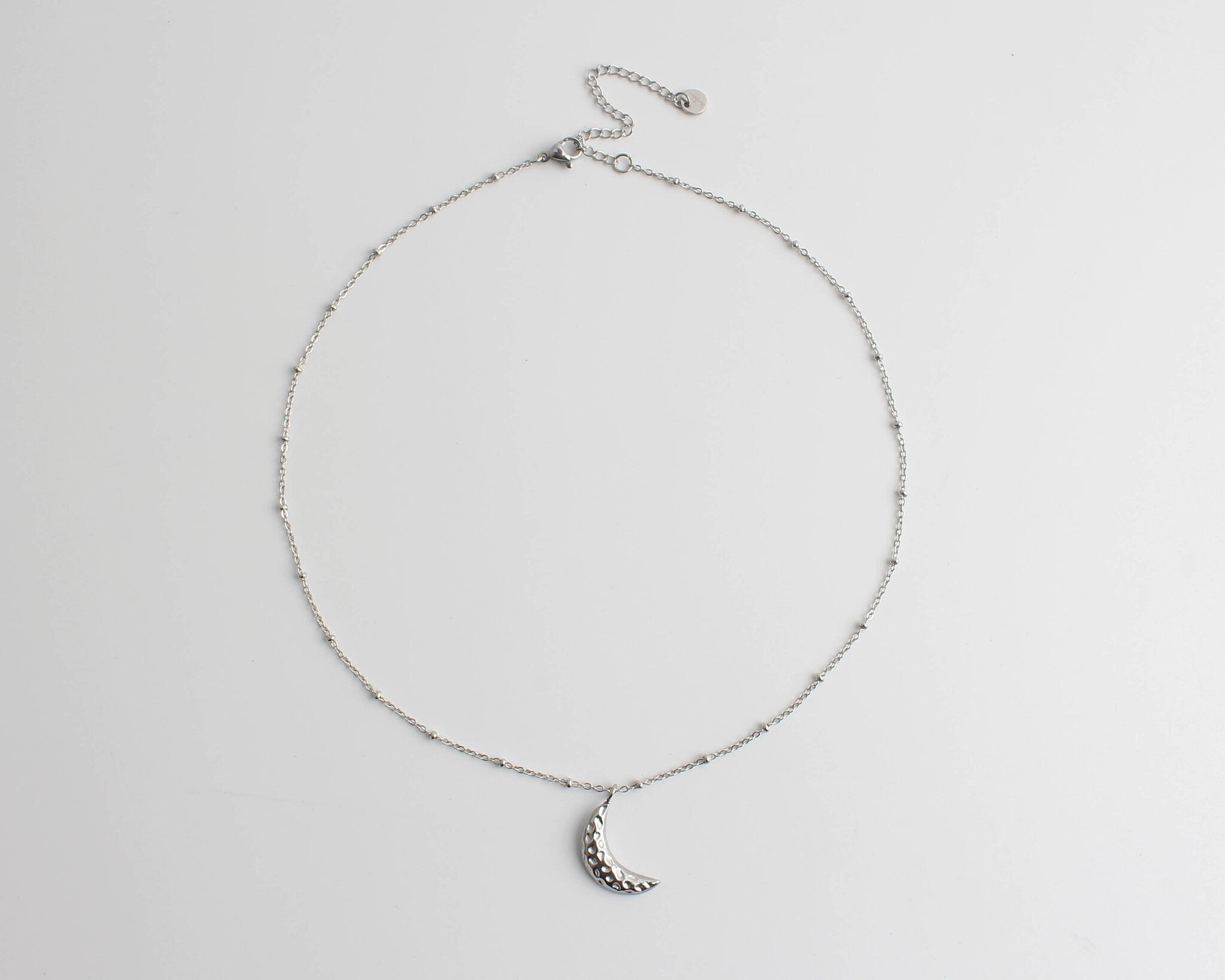 Moon - Ketting - Stainless Steel