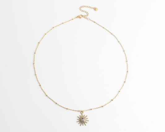 Sunny - Collier - Acier inoxydable - Pierre naturelle