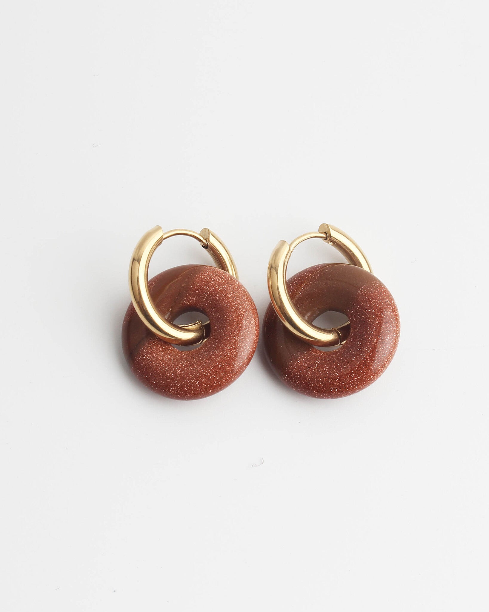 Femme - Pendientes - Piedra natural - Acero inoxidable