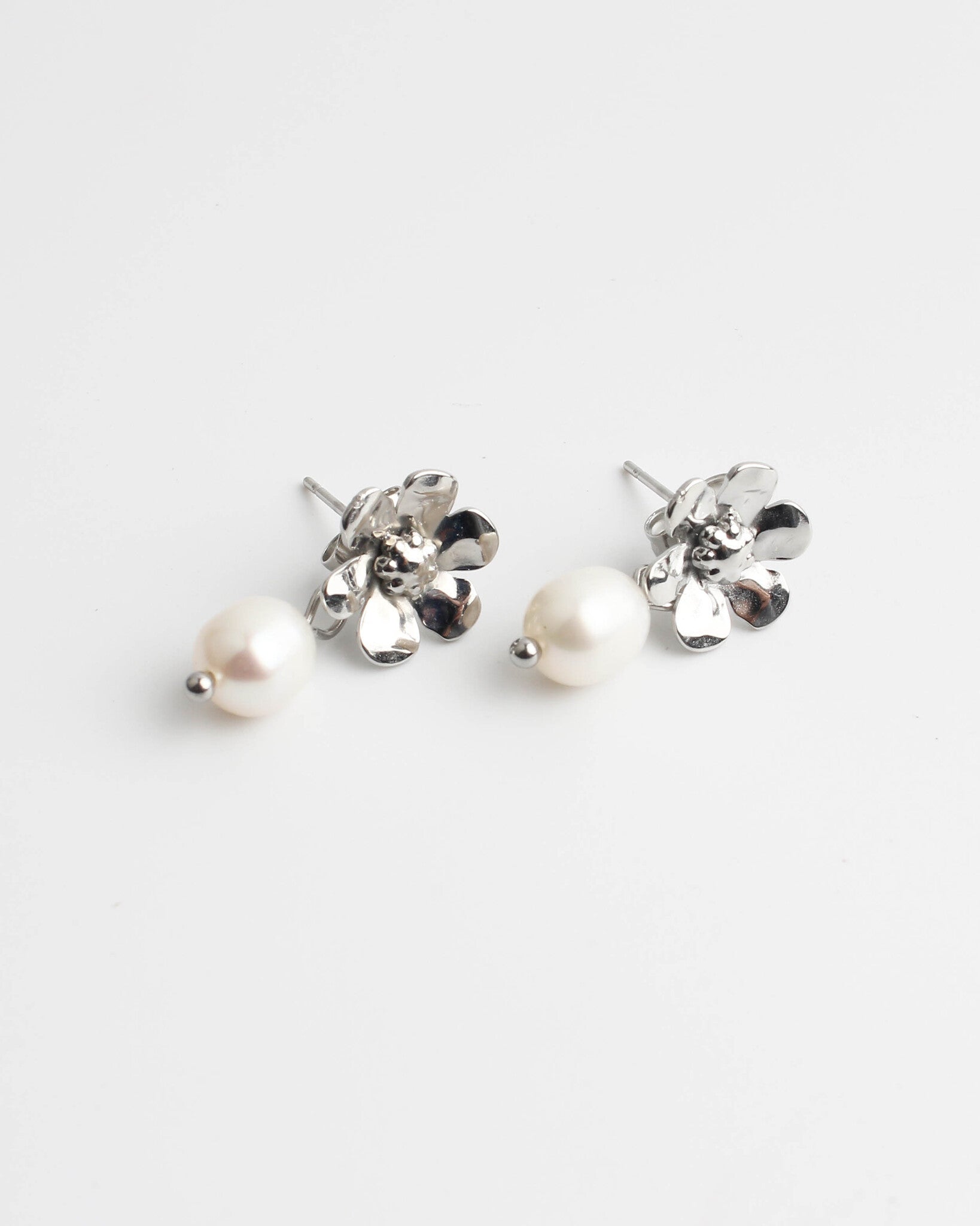 Pearl & Daisy - Pendientes - Acero inoxidable