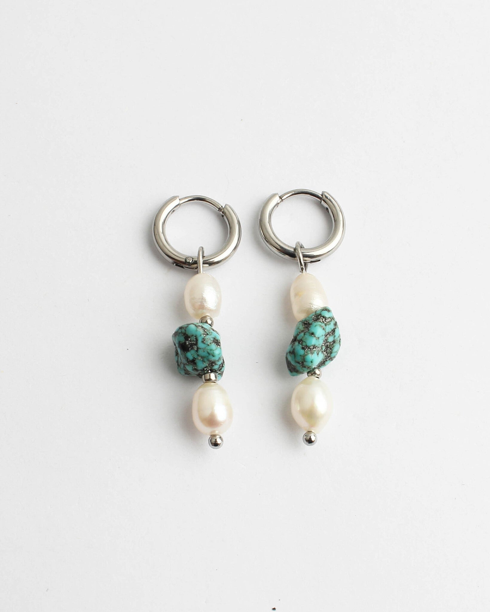 Cyan - Boucles d'oreilles - Acier inoxydable