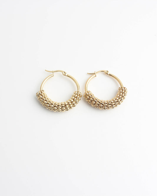 Classy Hoops - Pendientes - Acero inoxidable