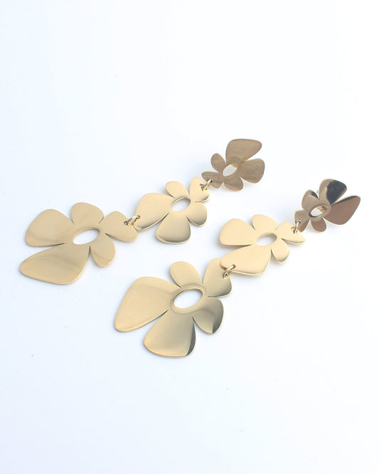 Flores, Flores, Flores - Pendientes - Acero inoxidable