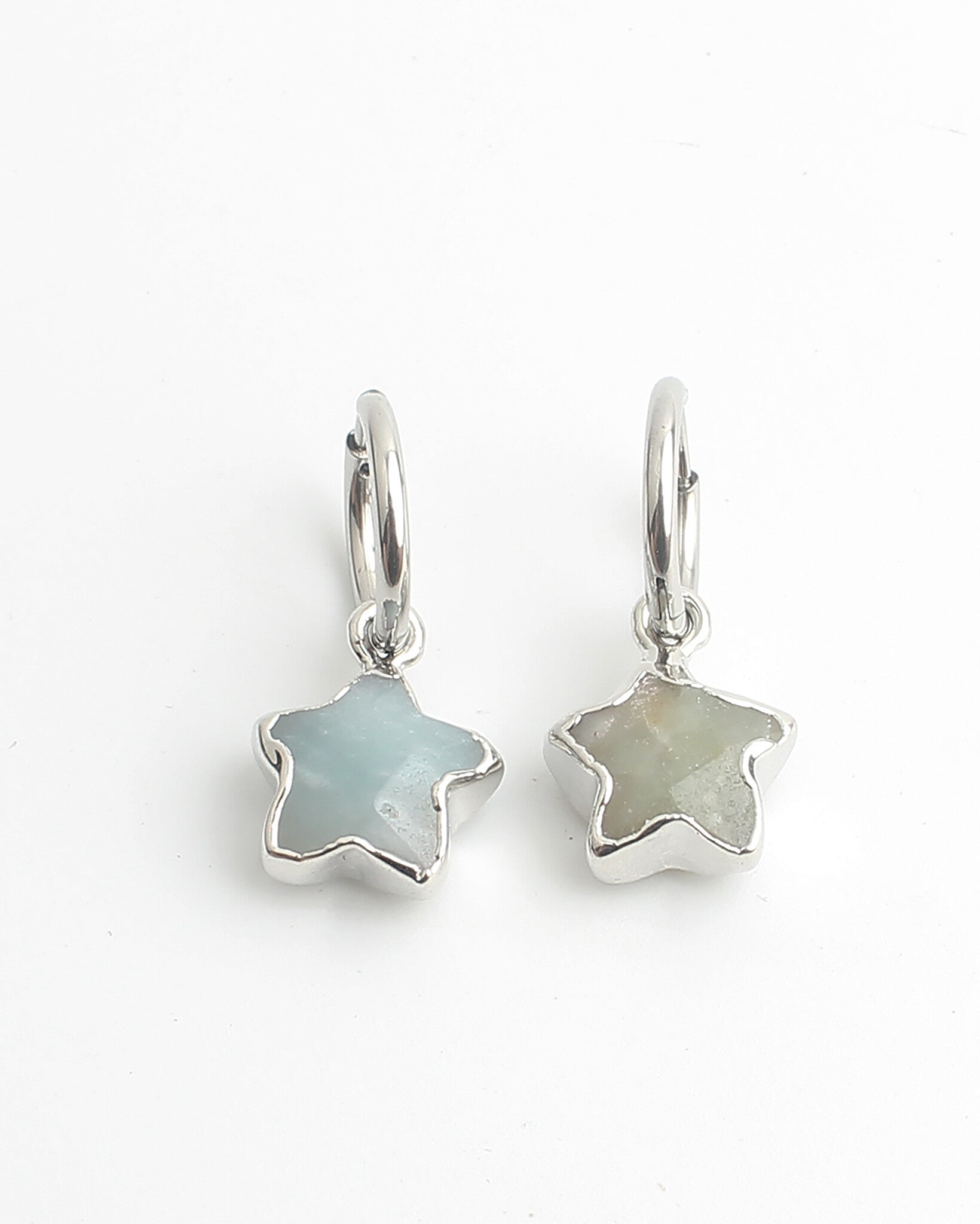 Starry - Pendientes - Piedra natural - Acero inoxidable