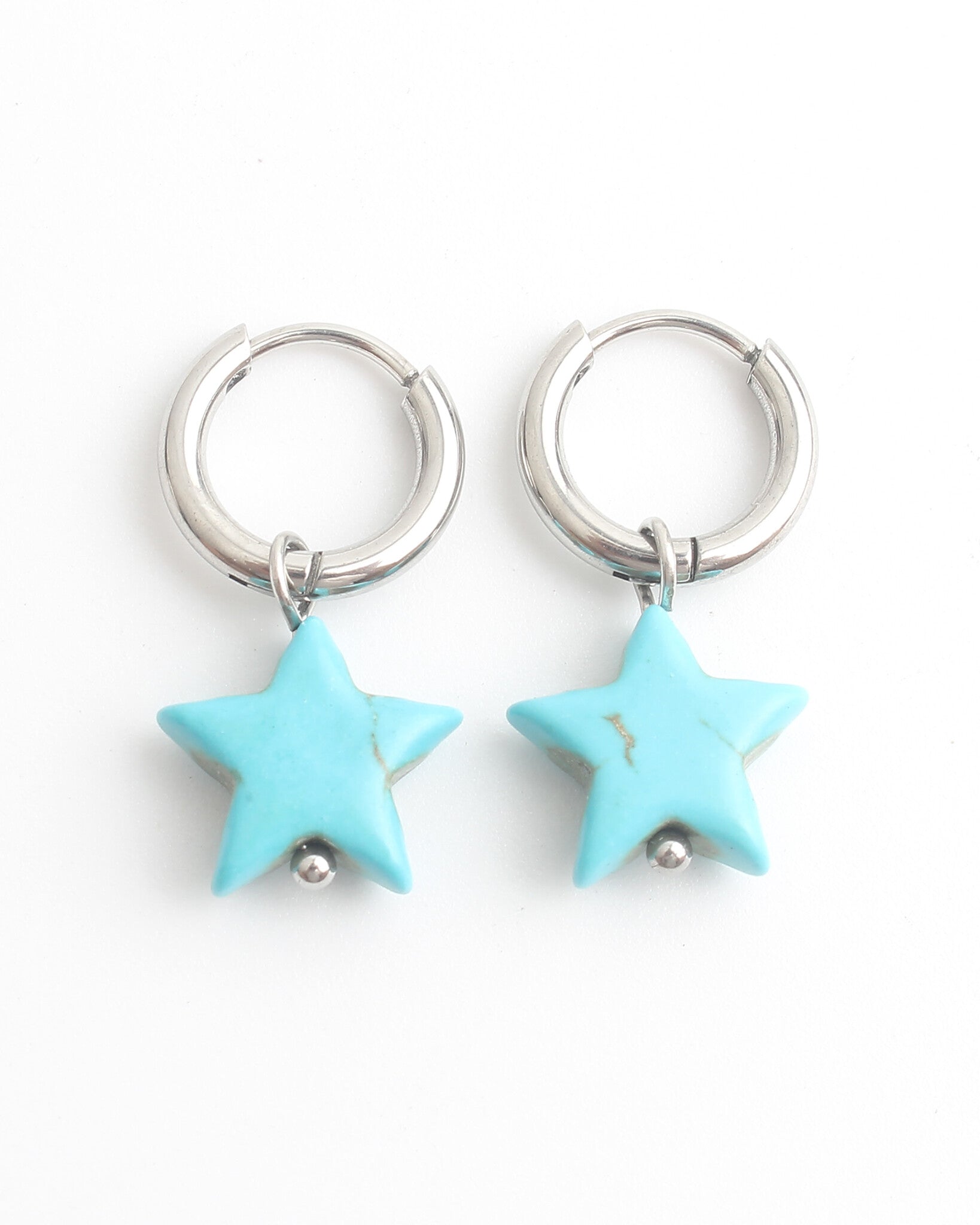 Bright Star - Earrings - Stainless Steel