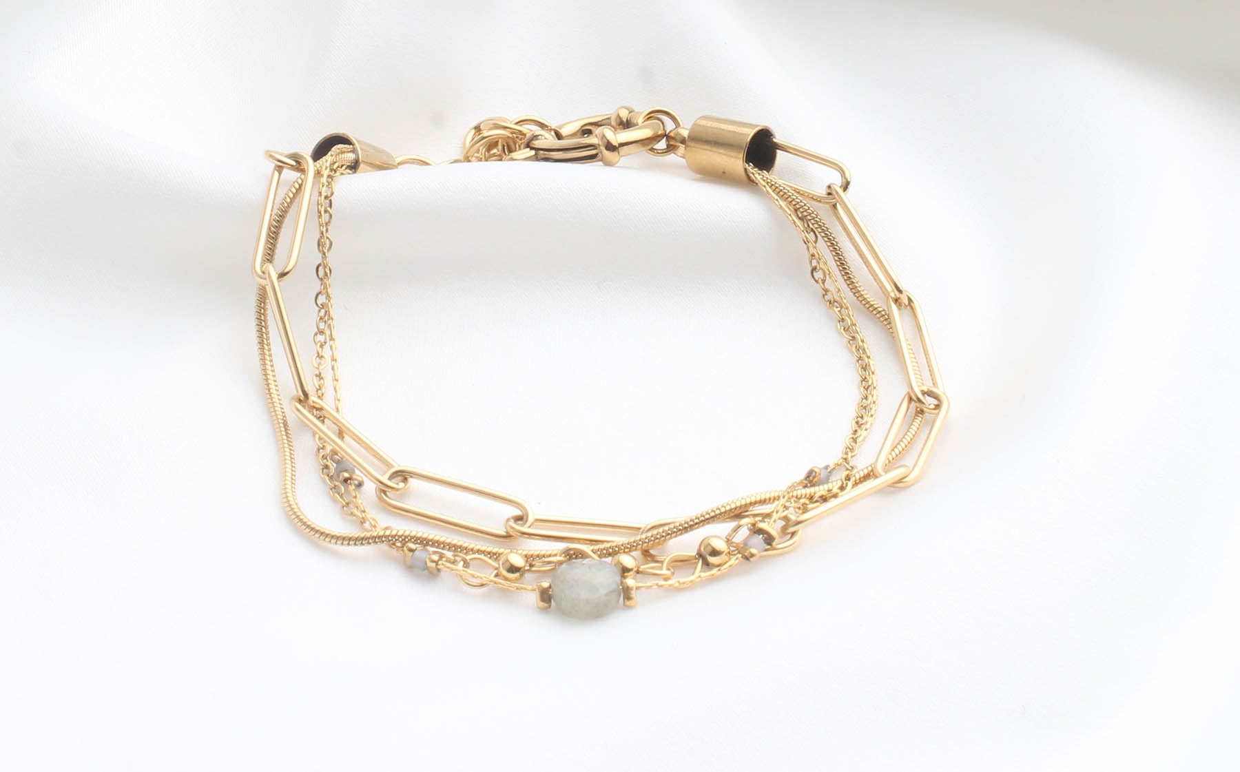 Eloise - Pulsera - 4 capas - Acero inoxidable