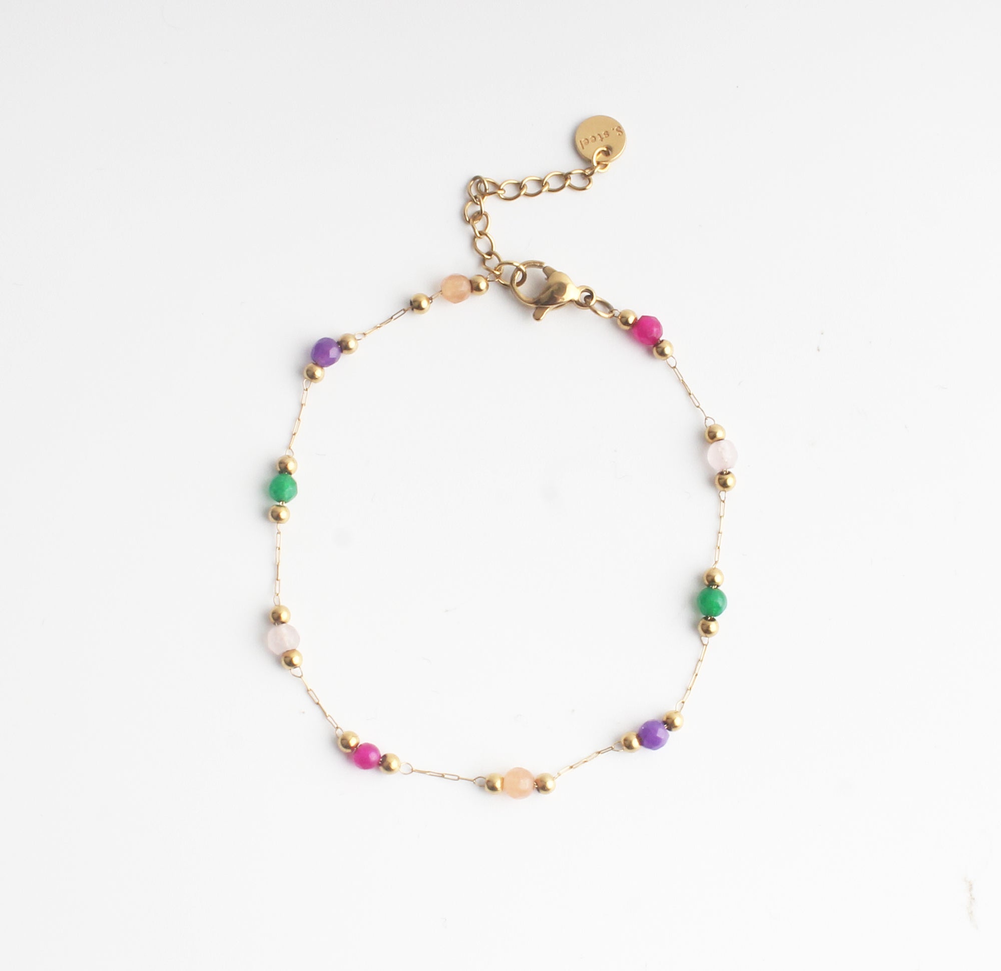 Sophia - Bracelet - Pierre naturelle - Acier inoxydable