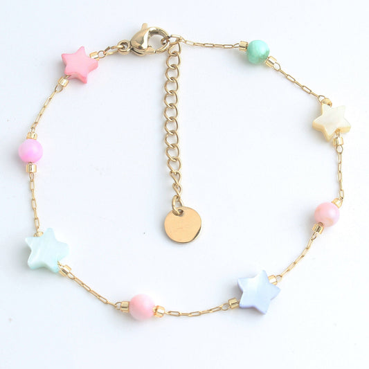 Rainbow Star - Pulsera - Acero inoxidable