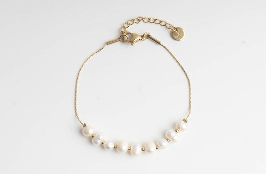 Sweet Pearls - Pulsera - Perla - Acero inoxidable