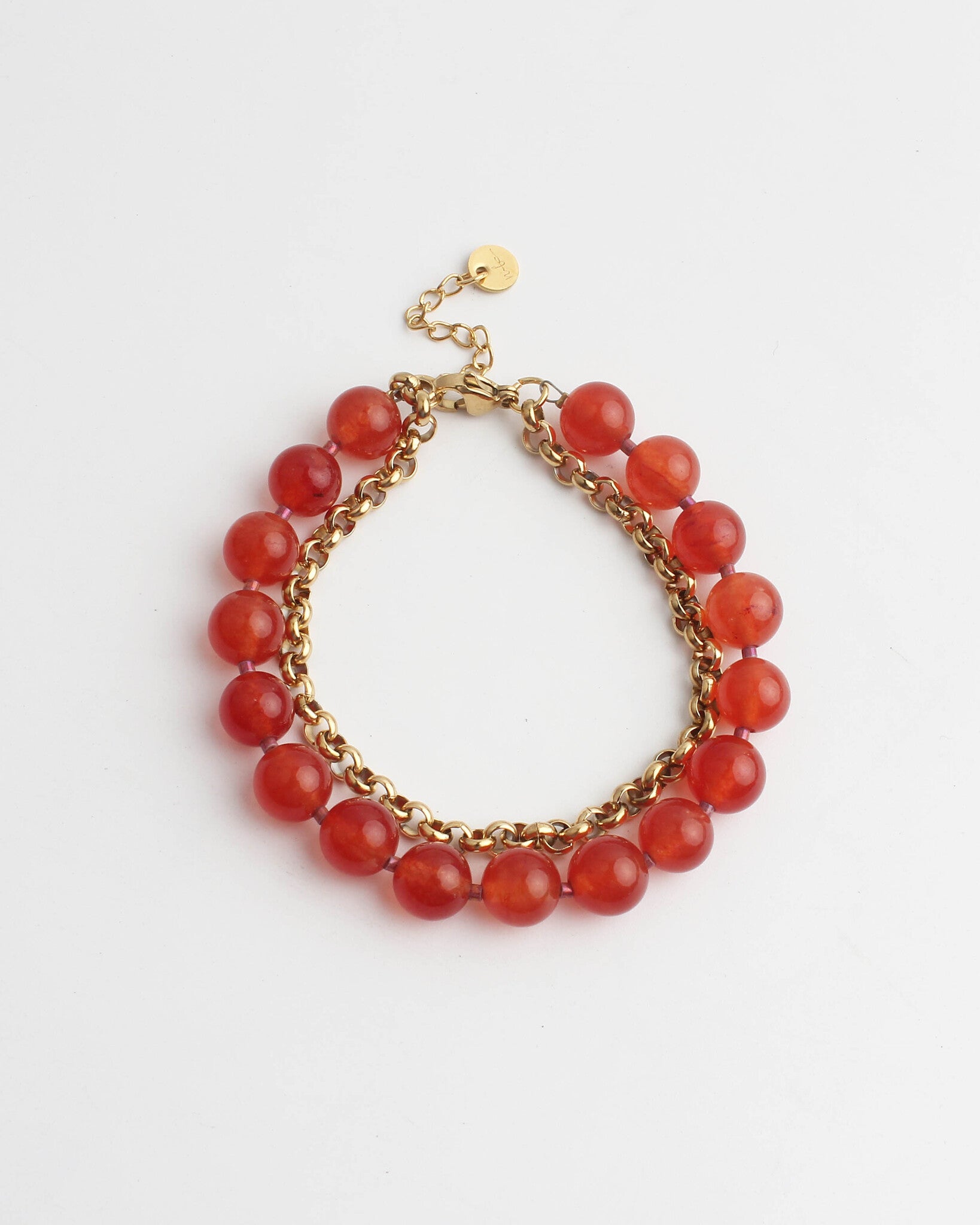 Big Stone - Pulsera - 2 capas - Acero inoxidable