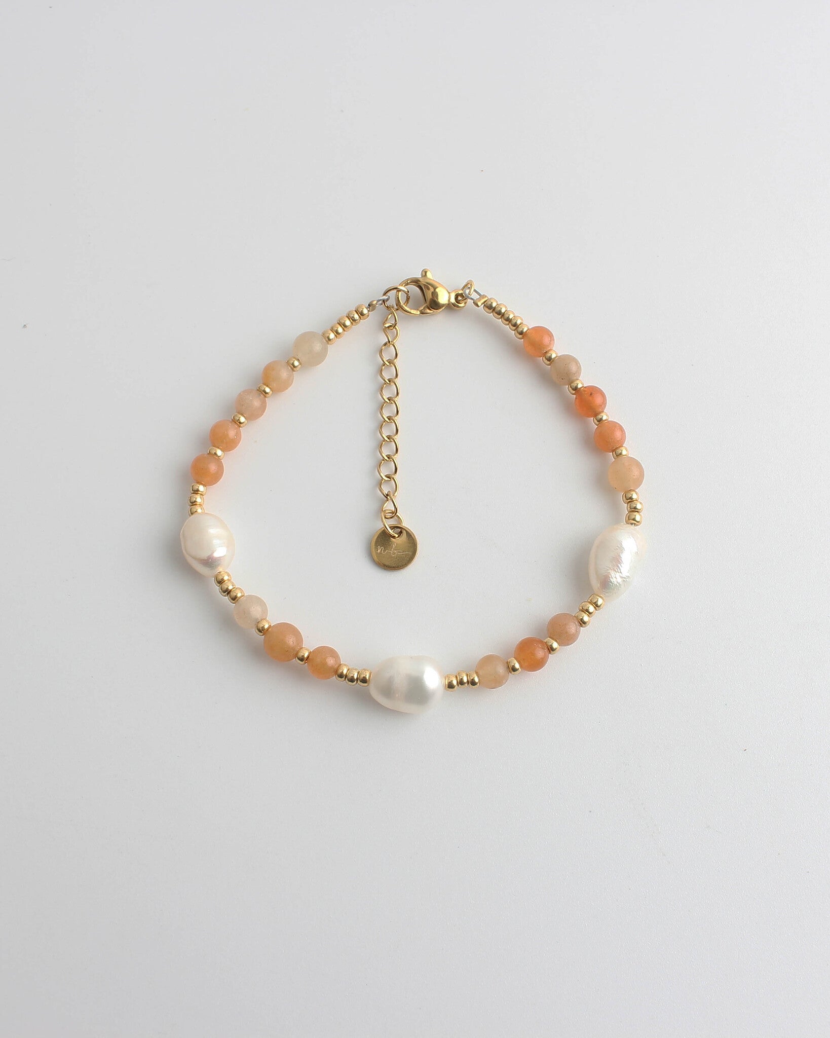 Kira - Pulsera - Acero inoxidable - Piedra natural