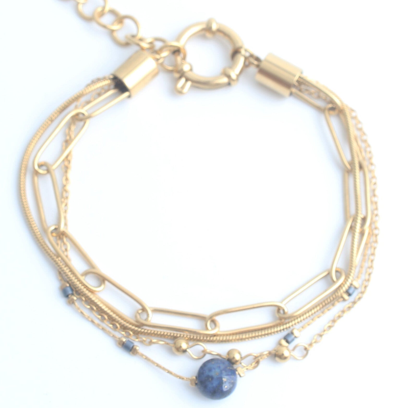 Eloise - Pulsera - 4 capas - Acero inoxidable