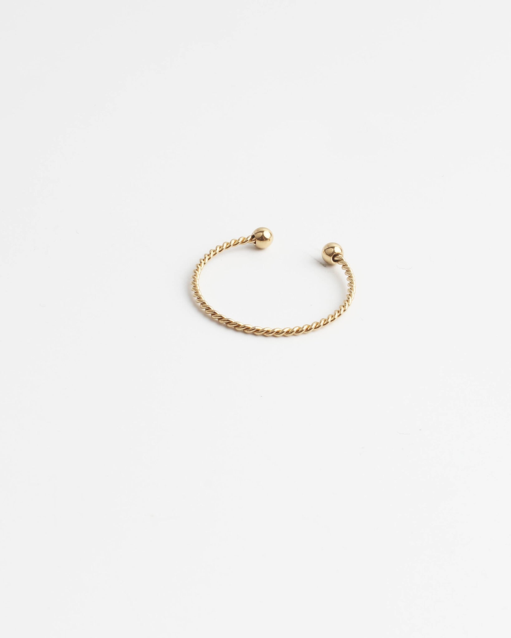 Basic Twist - Ring - Edelstahl - verstellbar