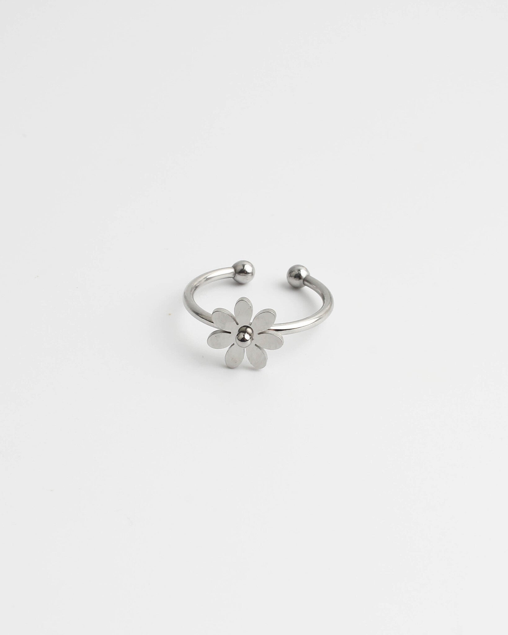 Bloom Flower - Ring - Stainless Steel - Adjustable