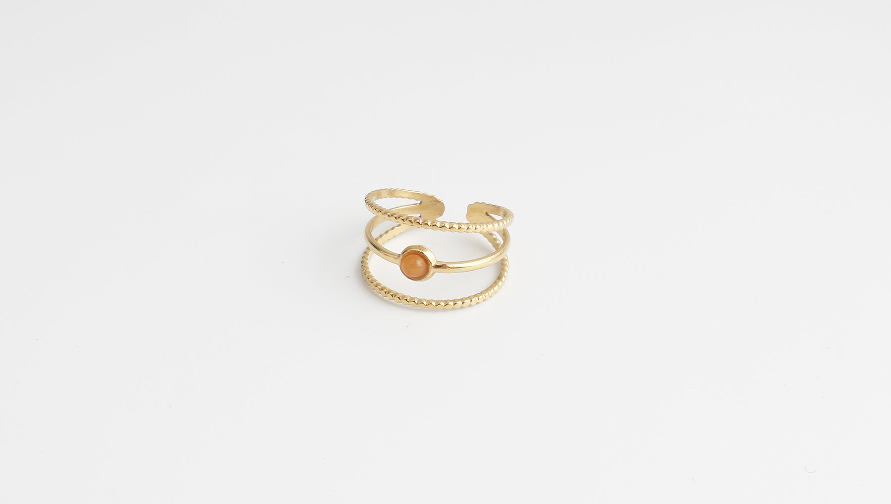 Aarya - Anillo - Acero inoxidable - Ajustable