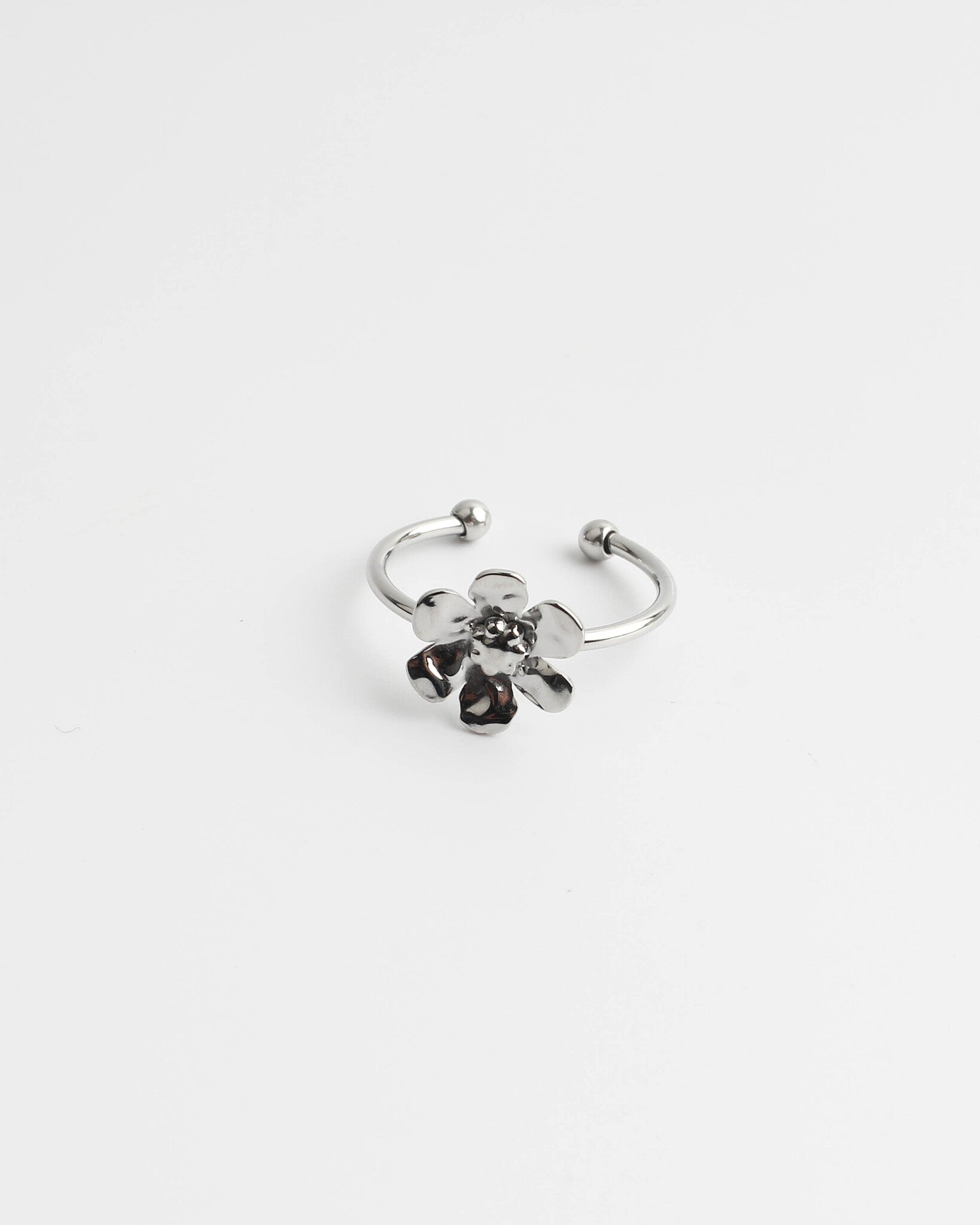 Kae Flower - Ring - Edelstahl - verstellbar