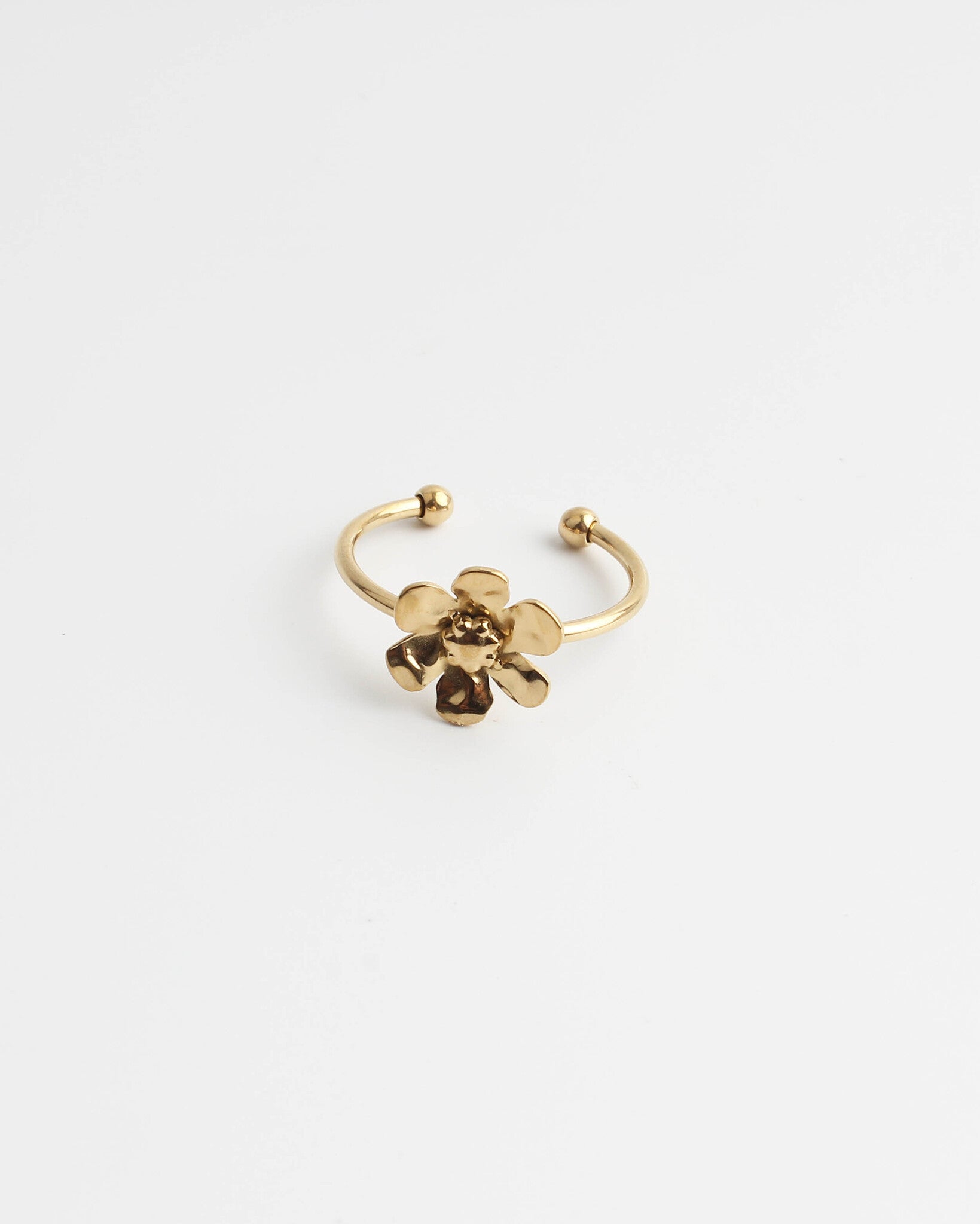 Kae Flower - Ring - Edelstahl - verstellbar