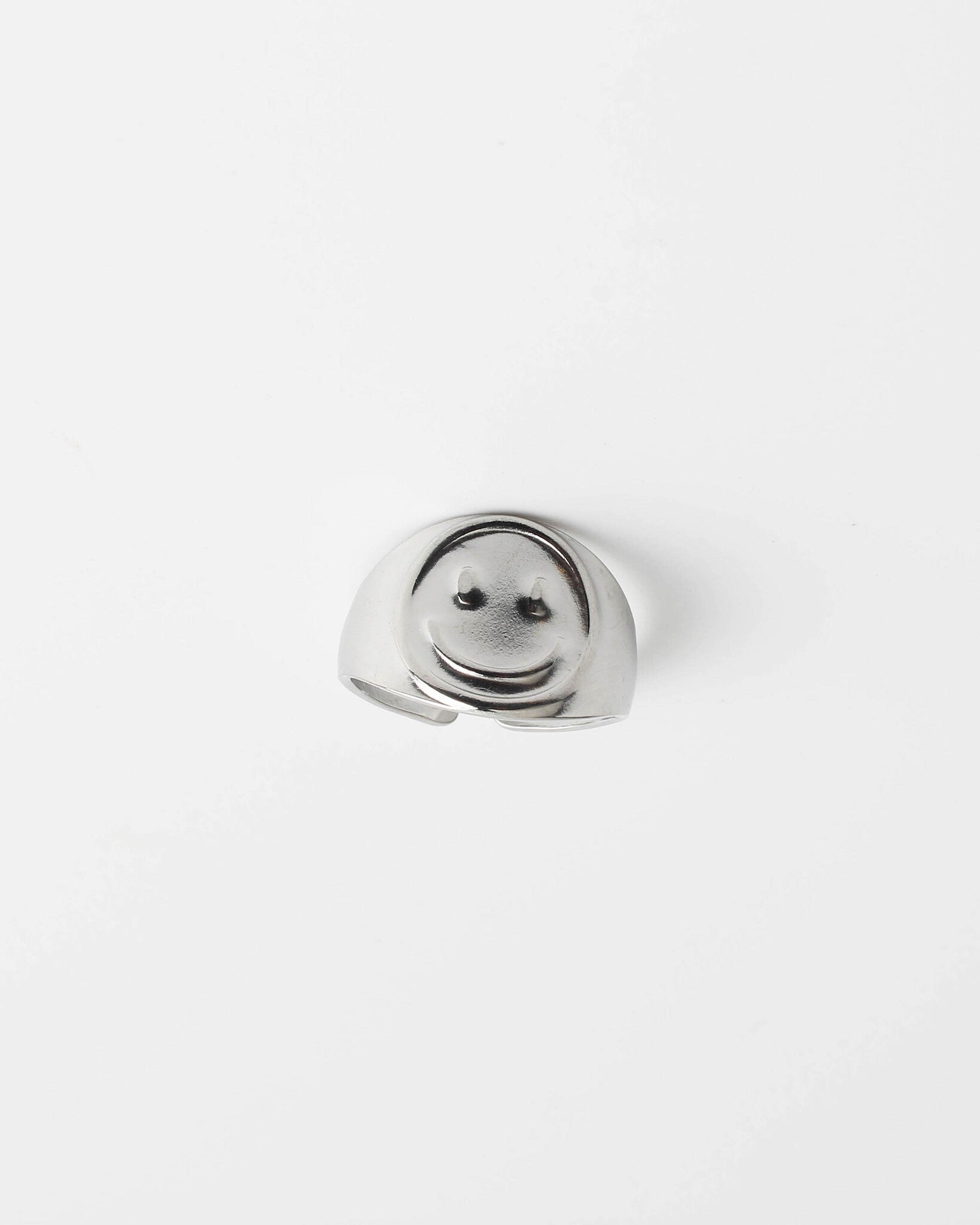 Smiley - Ring - Stainless Steel - Adjustable