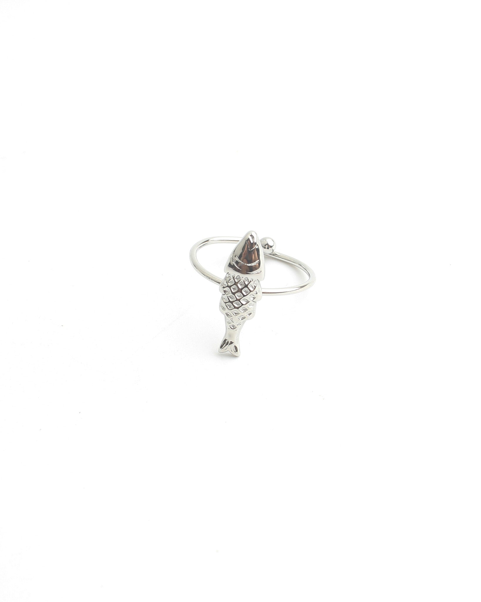 Pez - Anillo - Acero inoxidable - Ajustable