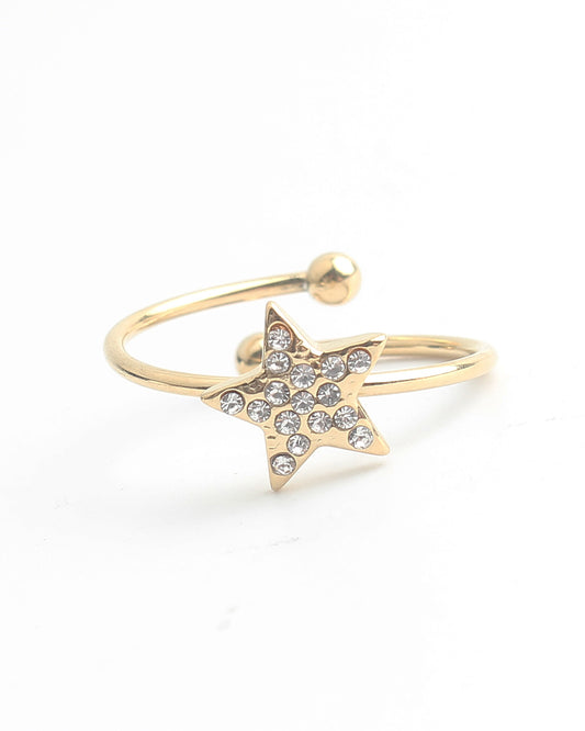 Shining Star - Anillo - Acero inoxidable