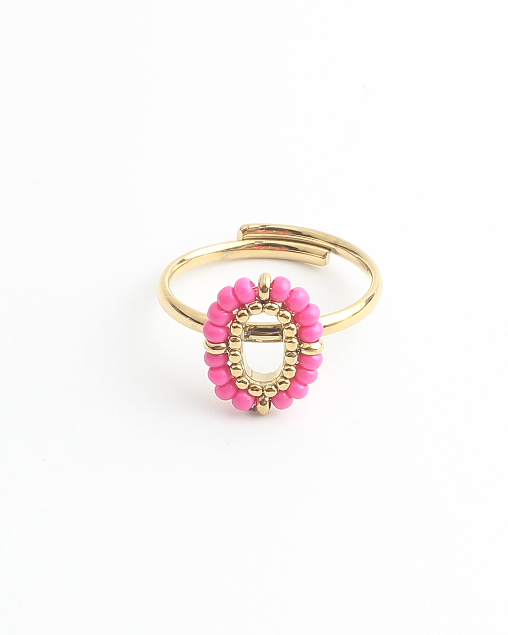 Amity - Anillo Rosa - Acero inoxidable - Ajustable