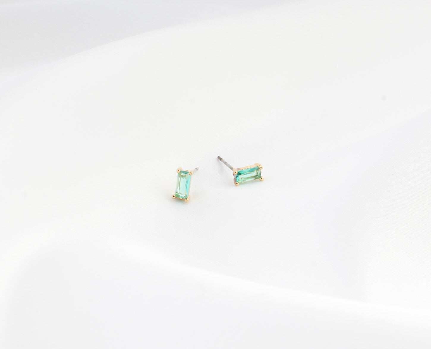 Diamant - Boucles d'oreilles - Clous d'oreilles - Plaqué