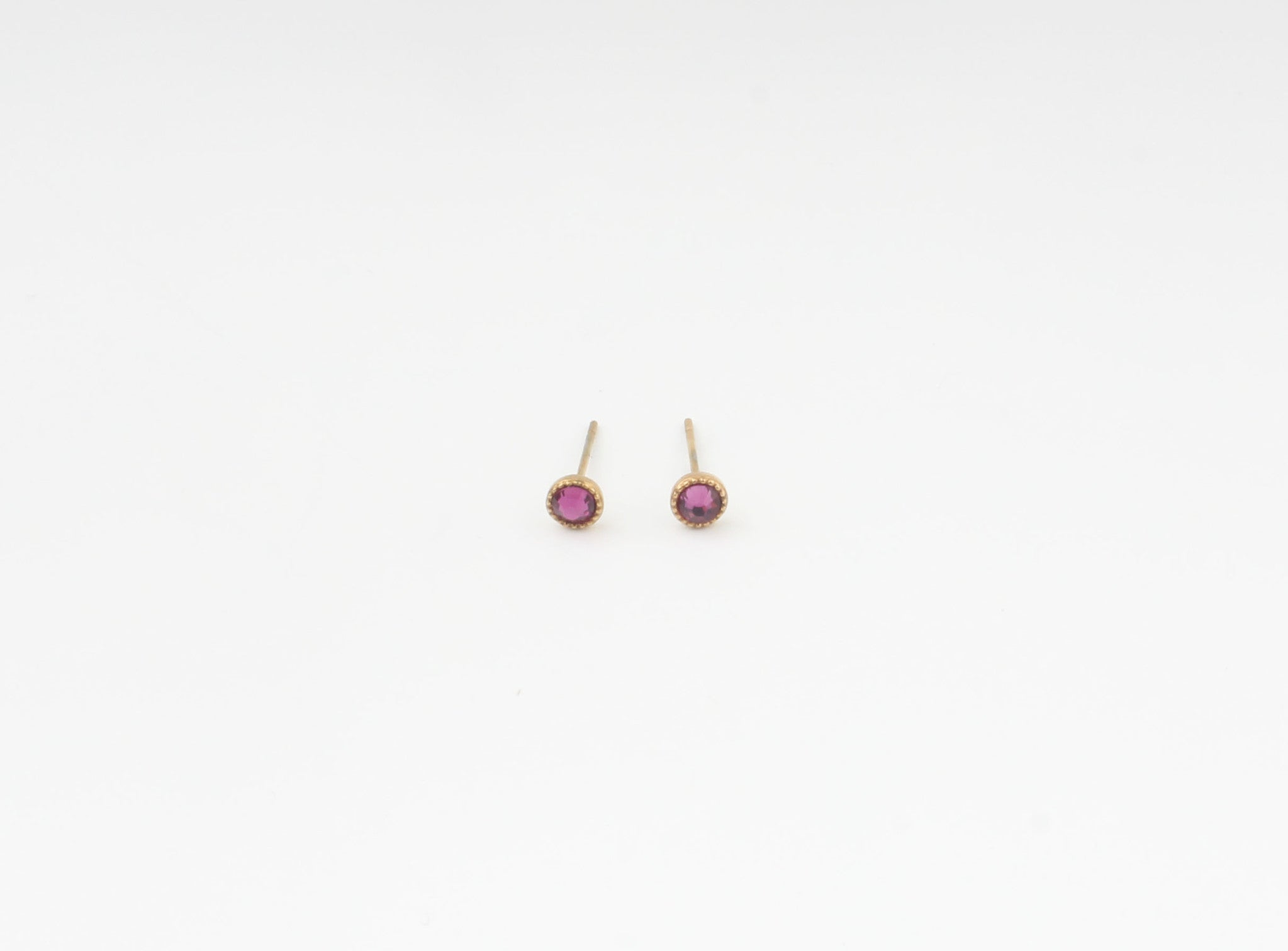 Zirconia - Stud - Boucles d'oreilles - Acier inoxydable