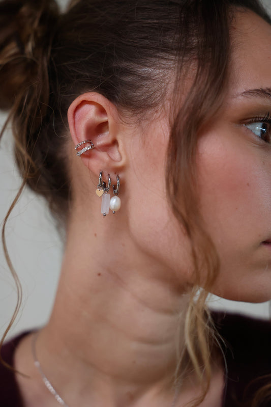 Sparkle - Ear cuff - Acero inoxidable