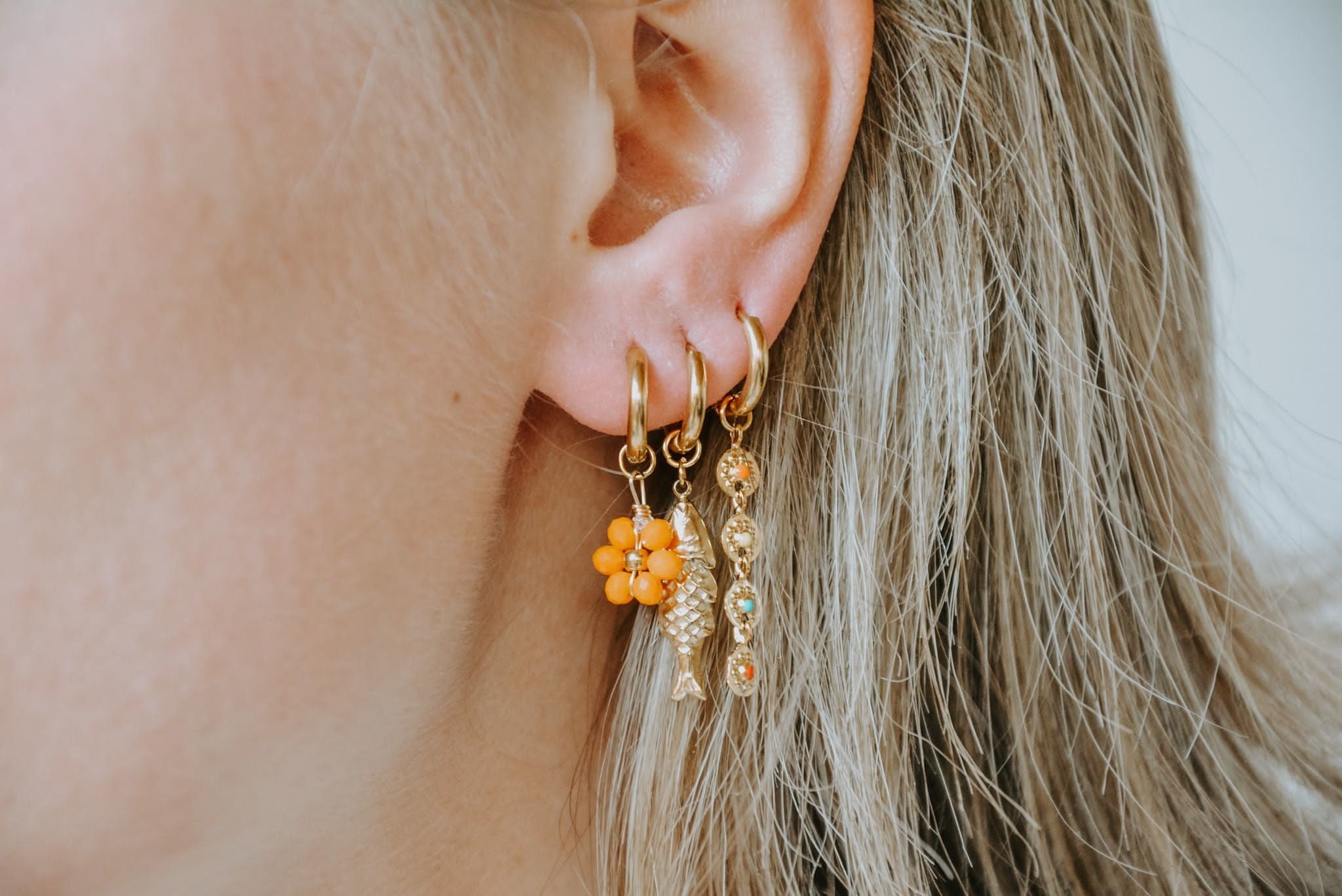 Tiny Flower - Boucles d'oreilles - Acier inoxydable