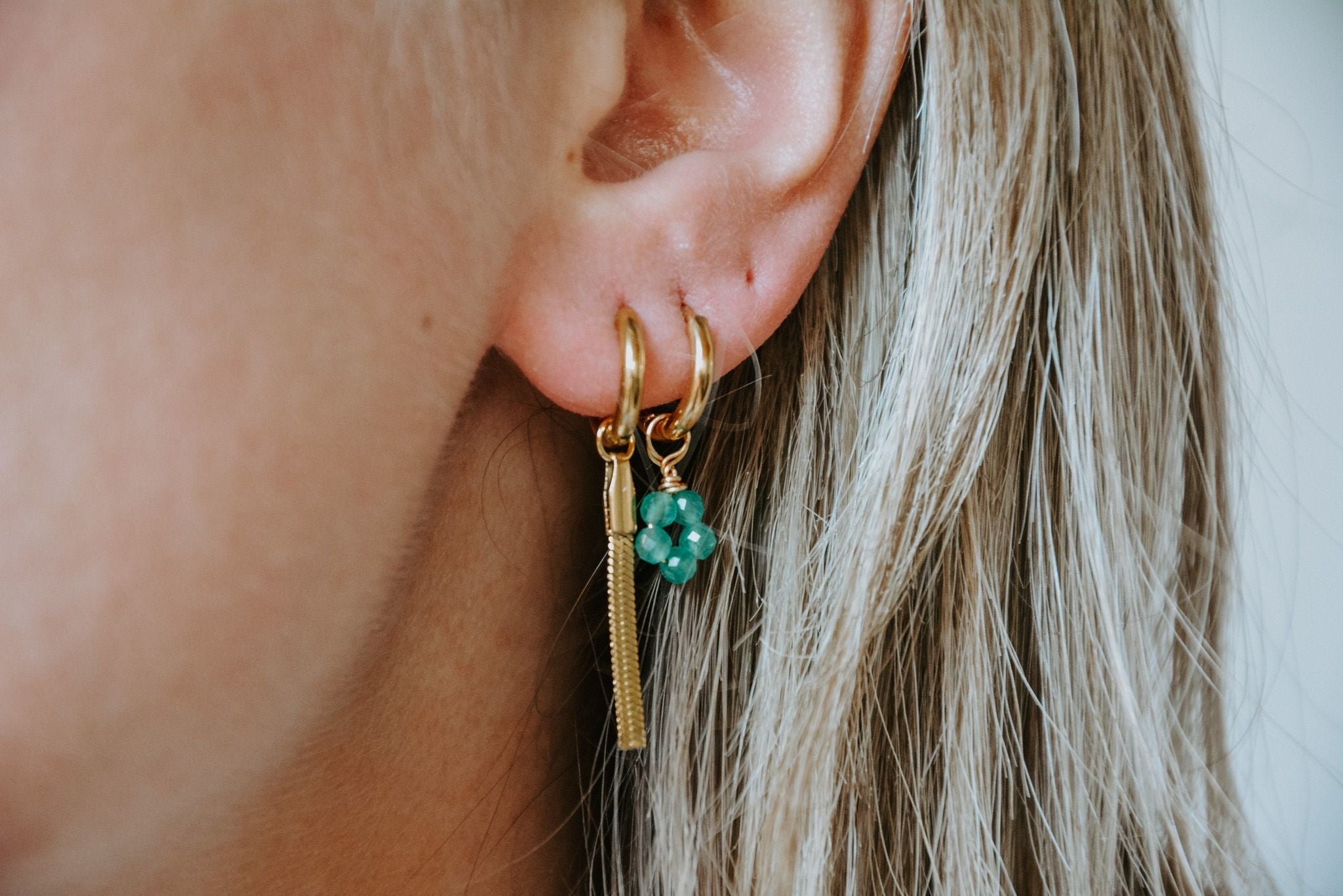 Tiny Flower - Boucles d'oreilles - Acier inoxydable