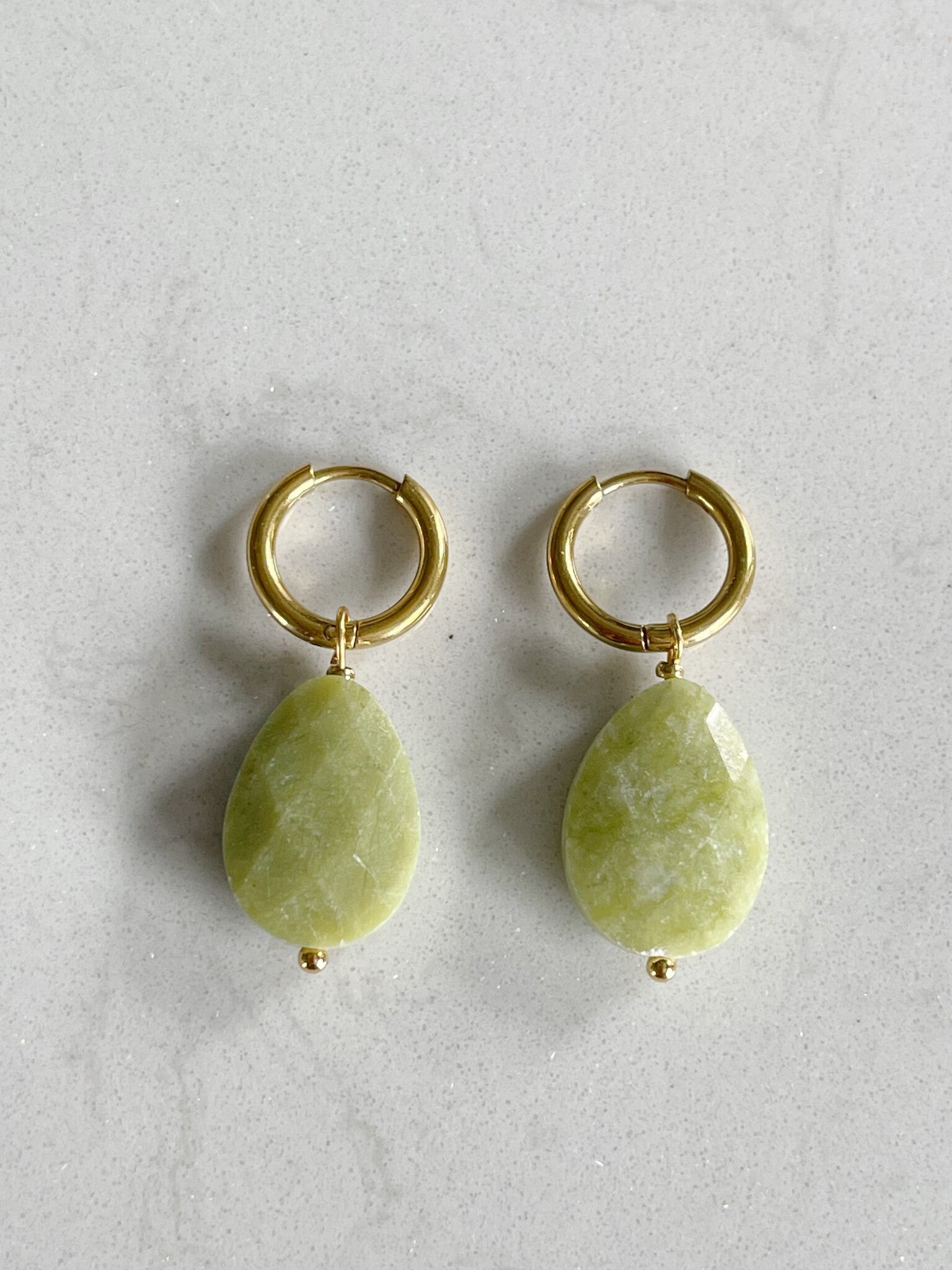 Lieze - Pendientes - Piedra natural - Acero inoxidable