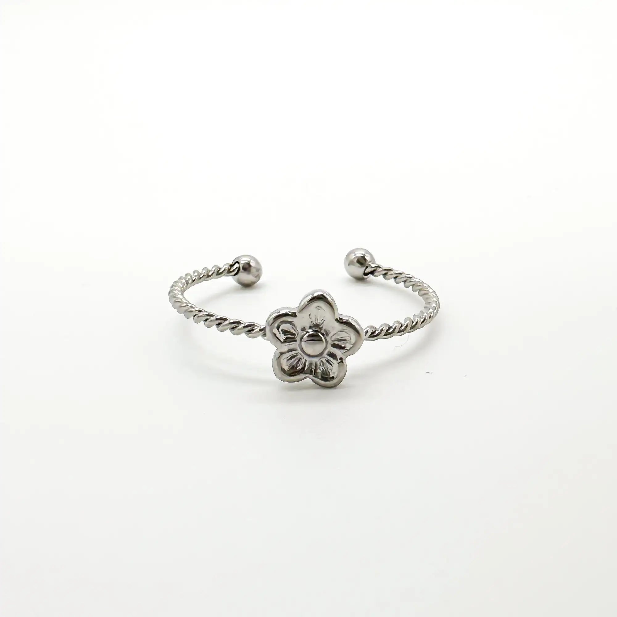 Daisy Twist - Ring - Edelstahl - Einstellbar