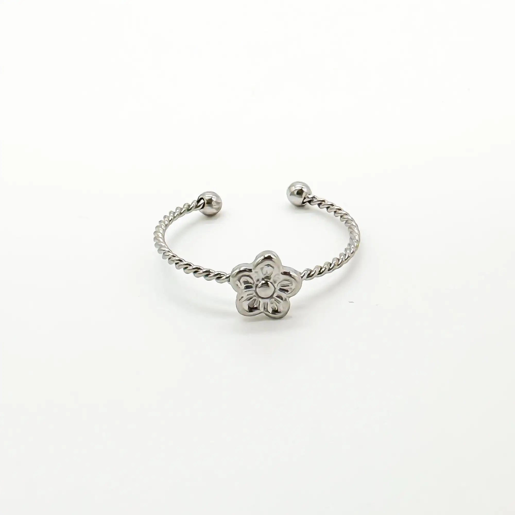 Daisy Twist - Ring - Edelstahl - Einstellbar