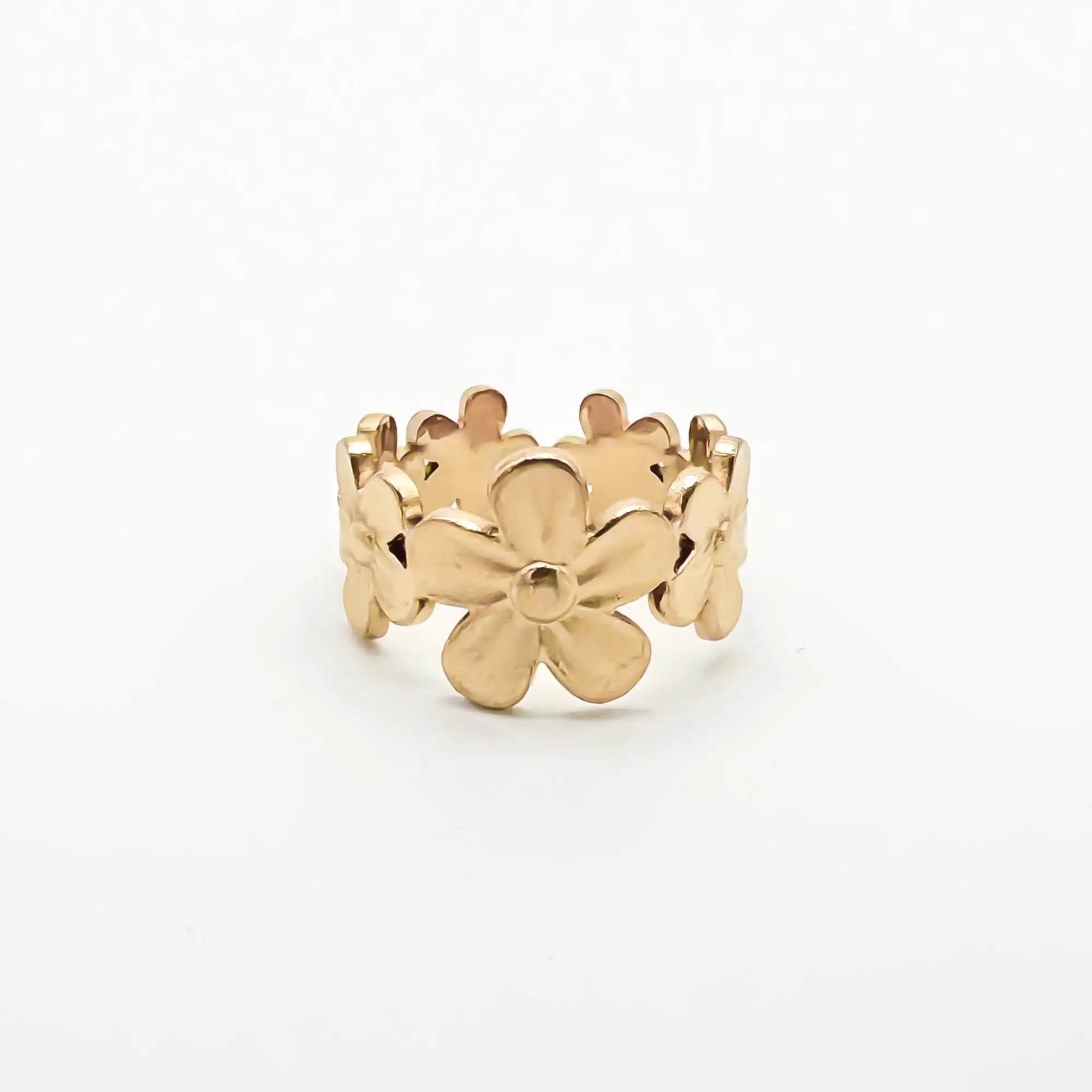 Big Daisy Flower - Ring - Edelstahl - verstellbar