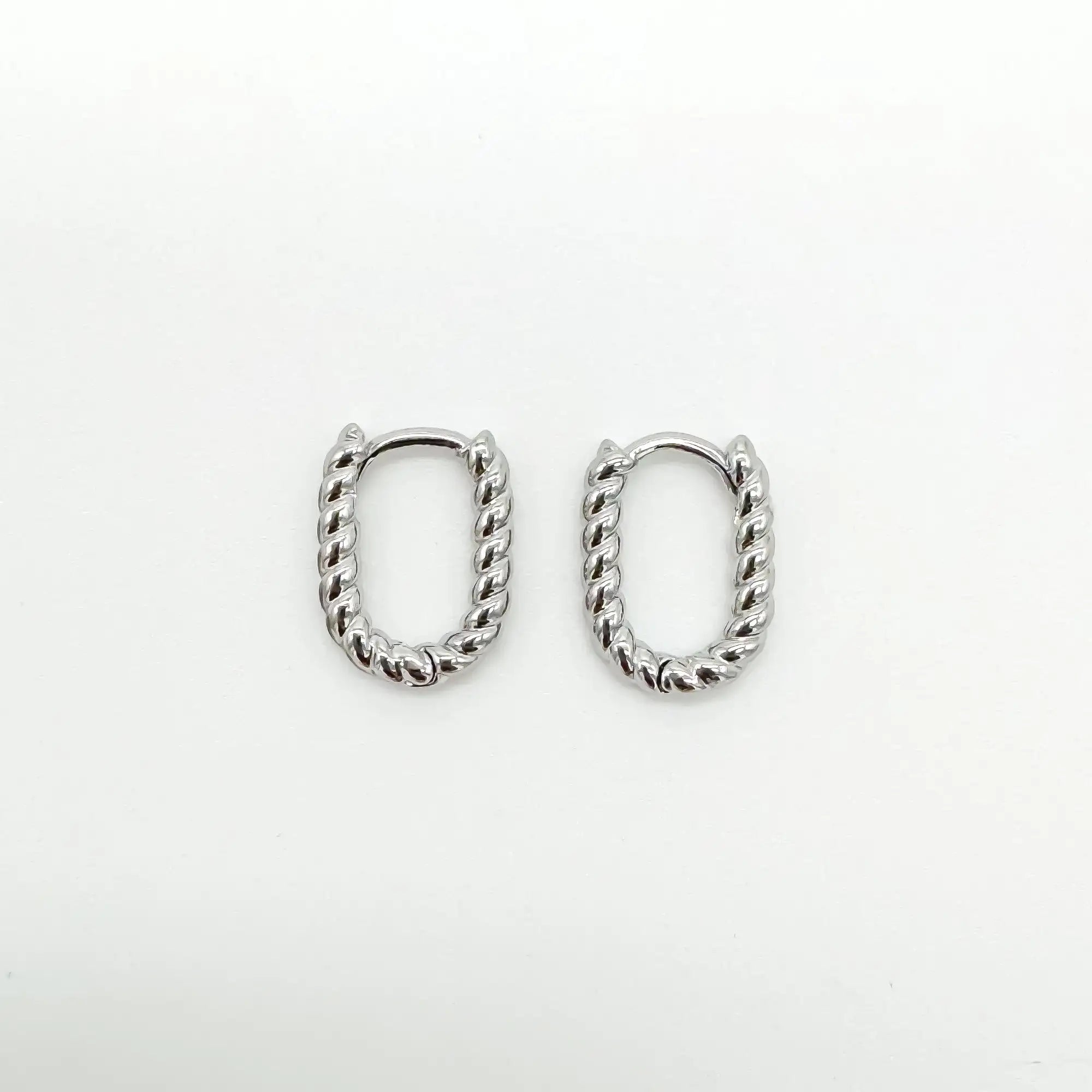 Small Turned Odette - Earrings - Stainless Steel