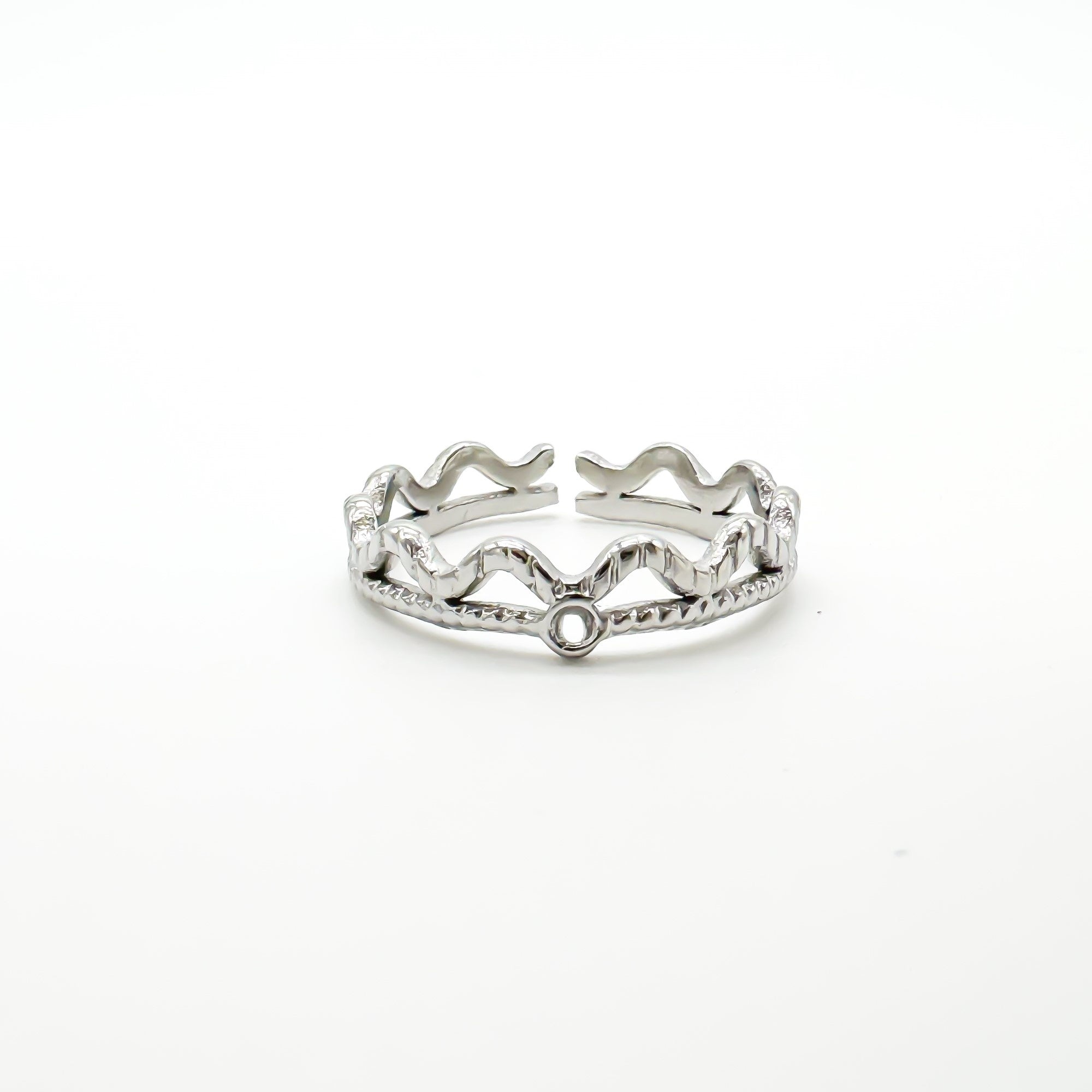 Noor - Anillo - Acero inoxidable - Ajustable