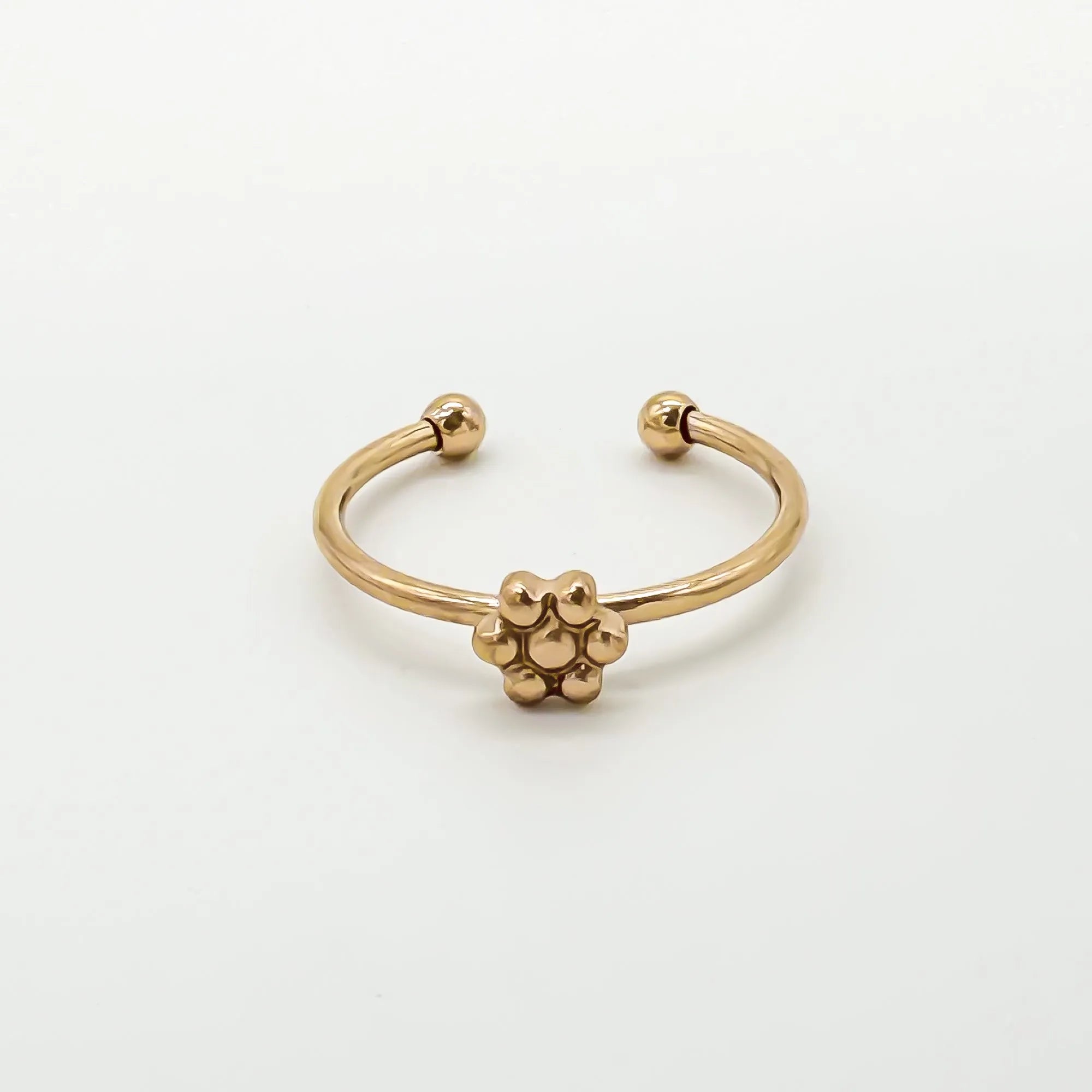 Une Petite Fleur - Ring - Edelstahl - verstellbar