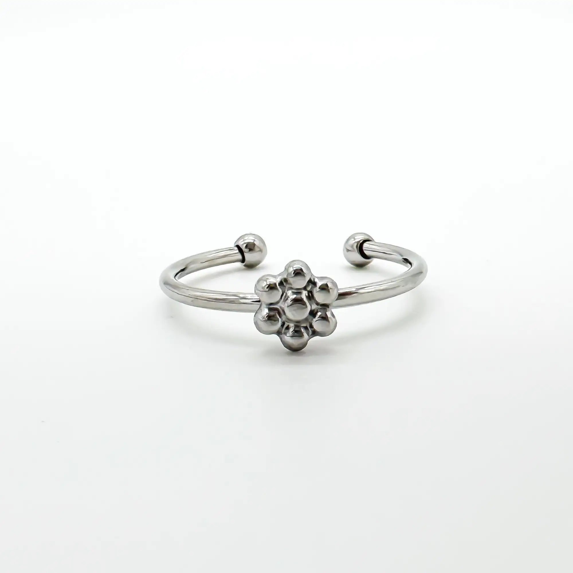 Une Petite Fleur - Ring - Edelstahl - verstellbar