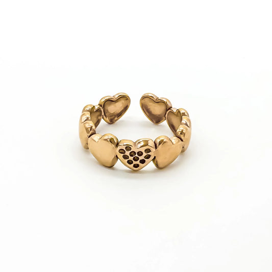 Lover - Ring - Edelstahl - Verstellbar