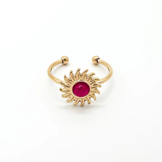 Sunshine - Anillo - Acero inoxidable - Ajustable