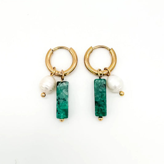 Ginnia - Pendientes - Acero inoxidable