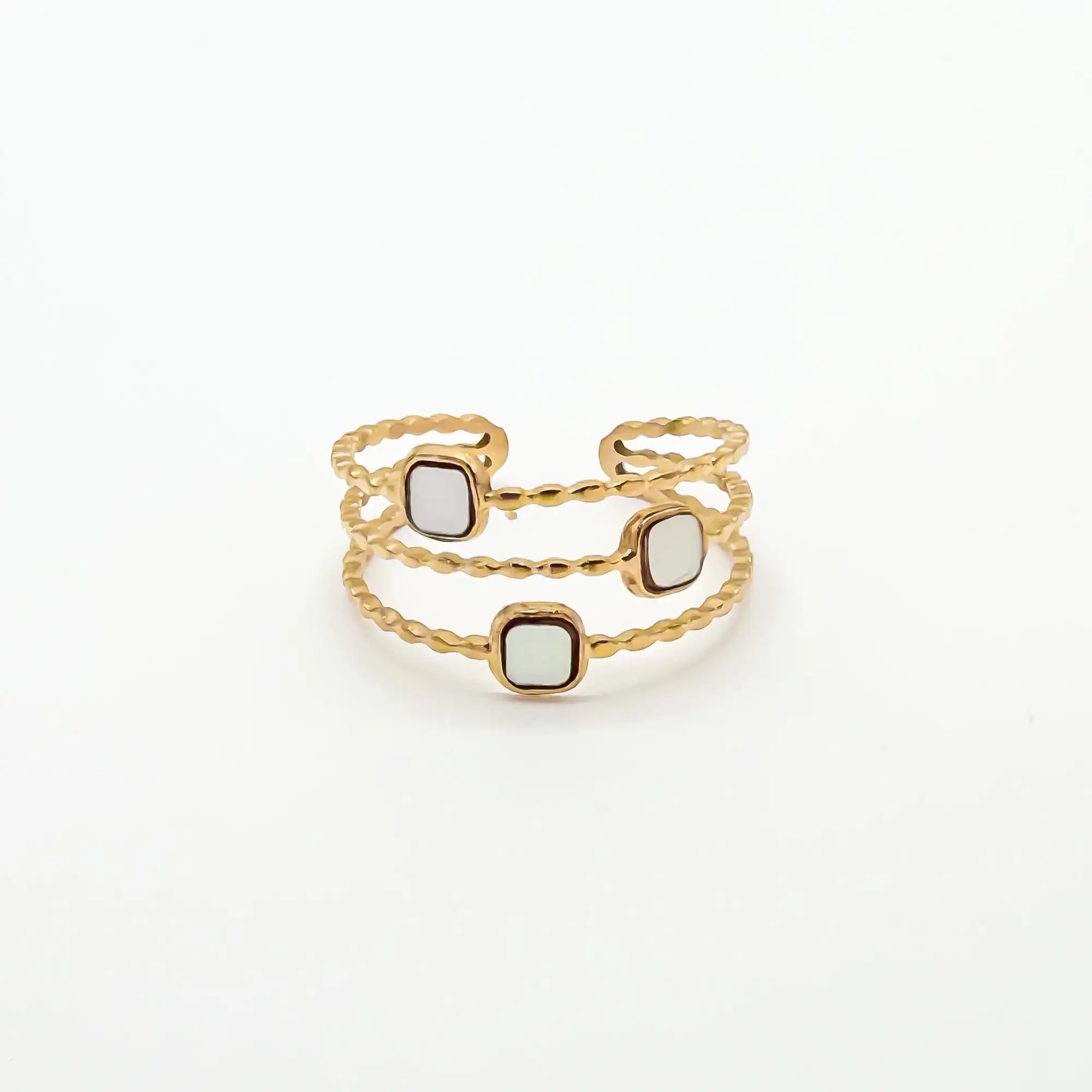 Concha - Anillo - Acero inoxidable - Ajustable