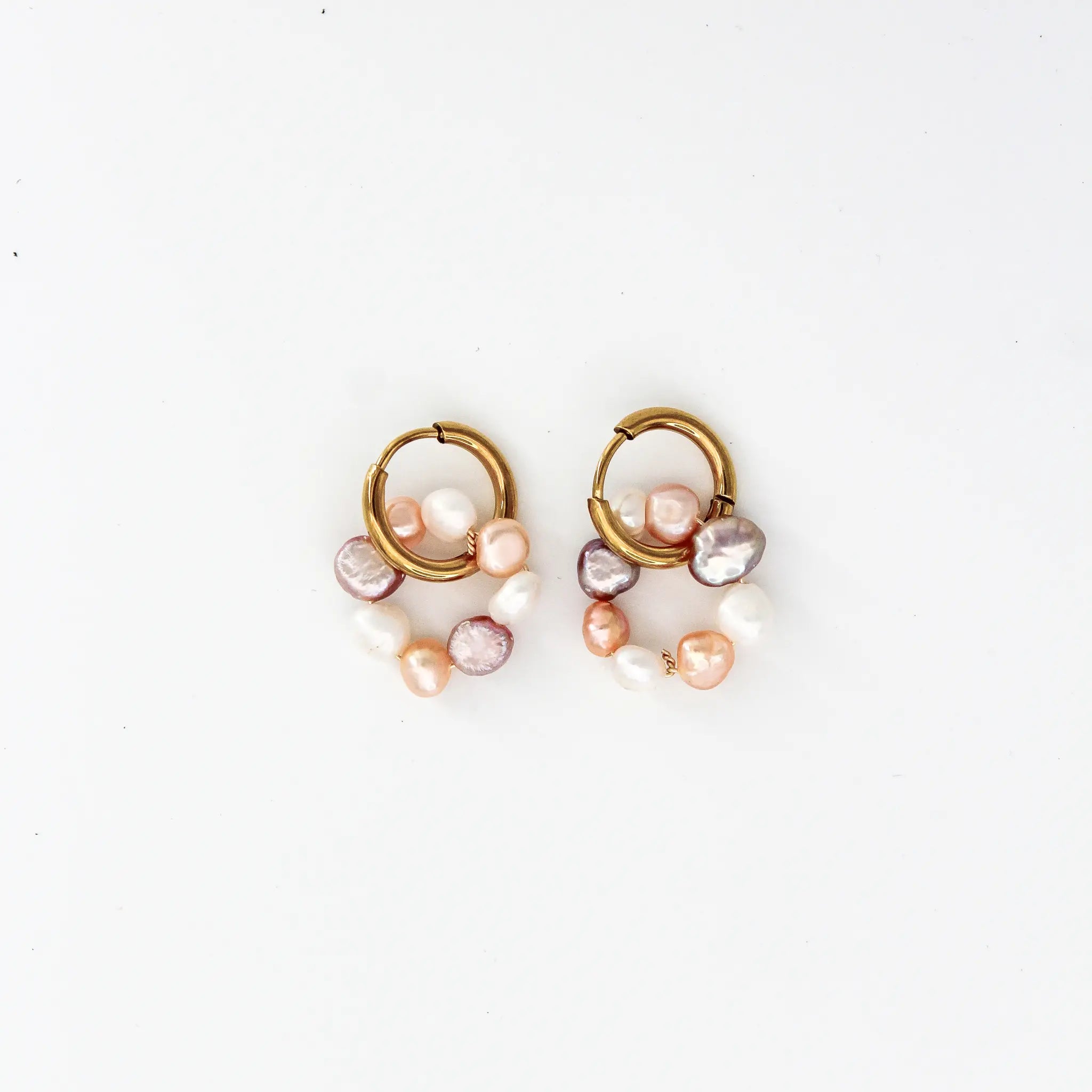 Mix Of Pearls - Pendientes - Acero inoxidable