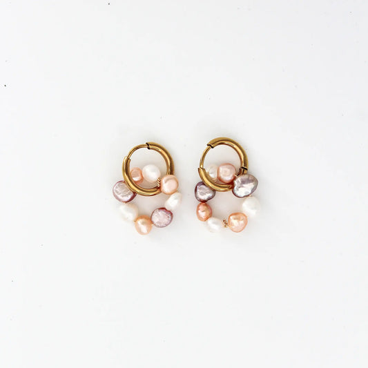 Mix Of Pearls - Pendientes - Acero inoxidable