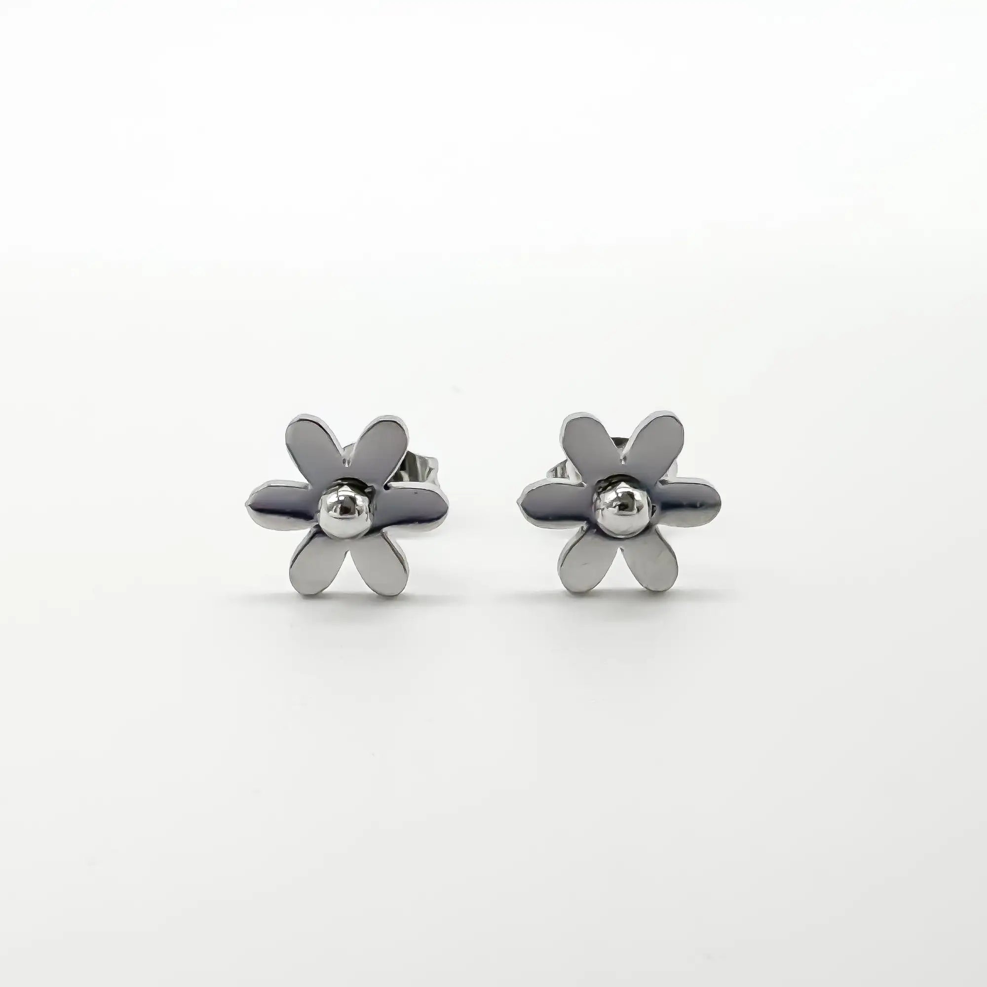 Daisy Flower - Stud - Earrings - Stainless Steel