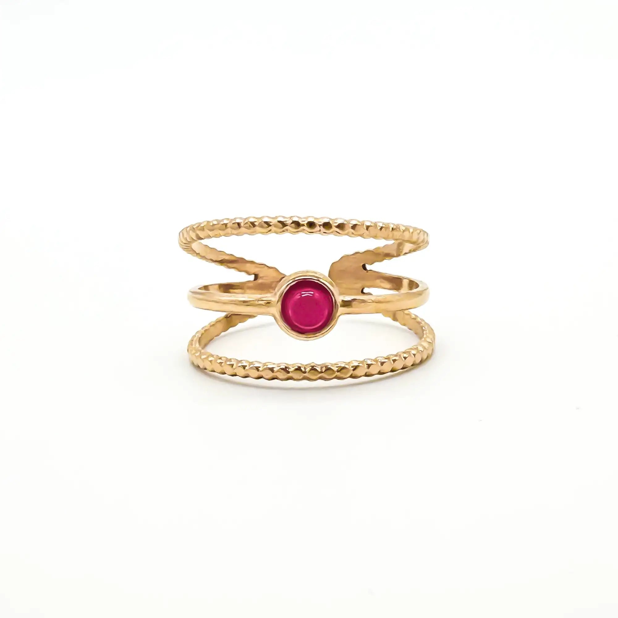 Aarya - Anillo - Acero inoxidable - Ajustable